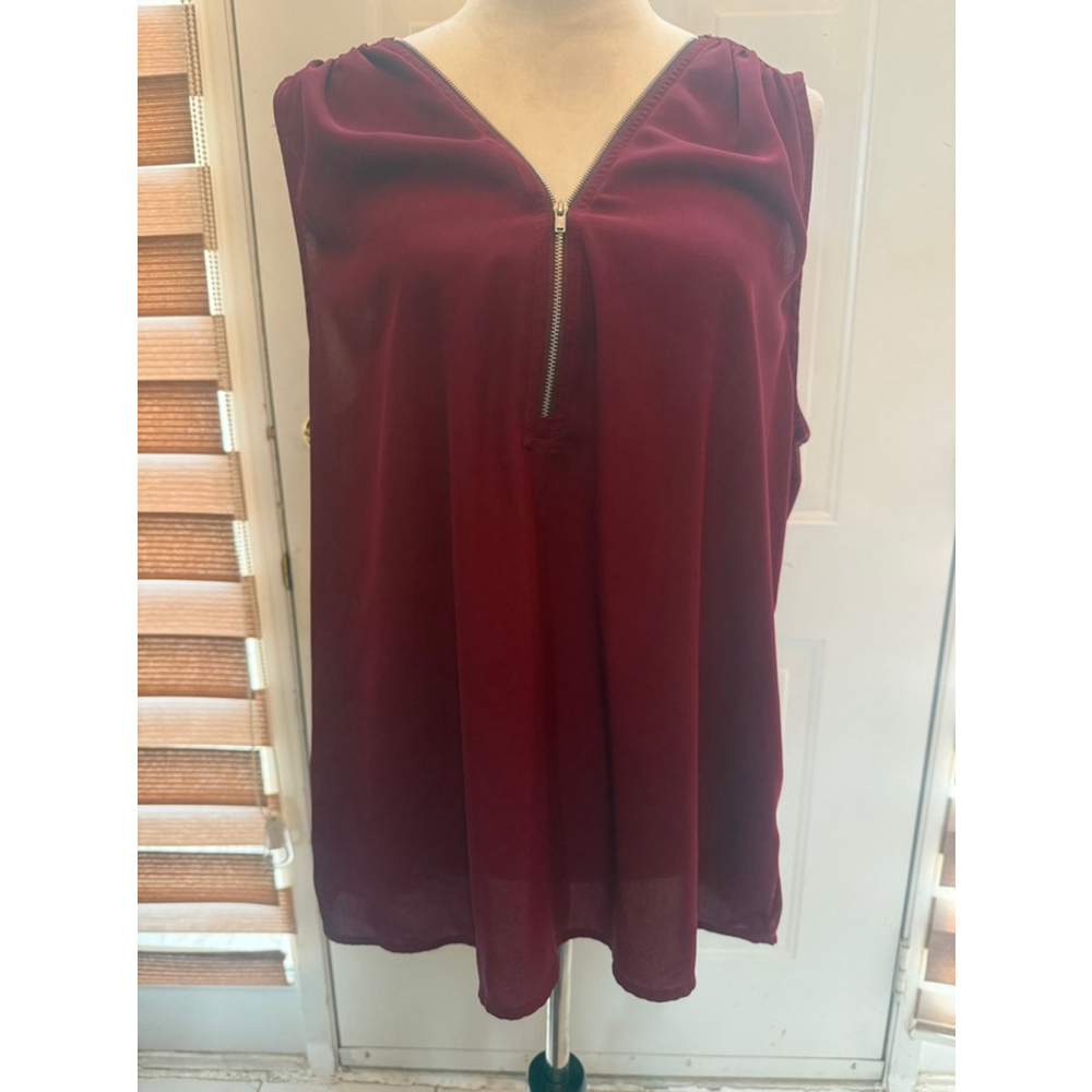 Women's Unbranded Tank Top Size Unknown Burgundy